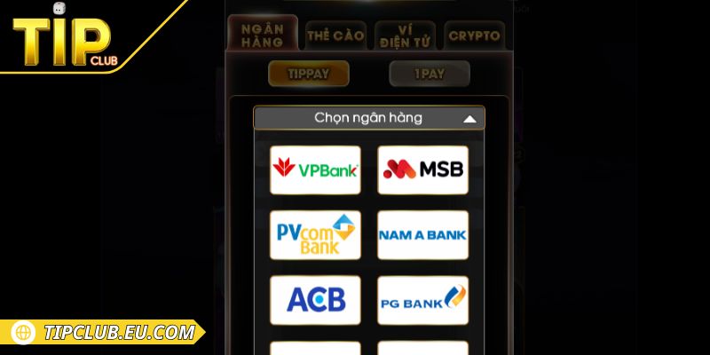 Nạp Rút Tiền TIPCLUB 2 Hướng dẫn các thao tác giao dịch an toàn
