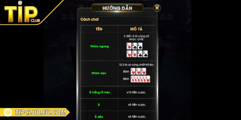 Phỏm Tipclub – Trải Nghiệm Bài Trực Tuyến Minh Bạch, Hấp Dẫn 2 Hướng dẫn cách chia bài trong trò chơi