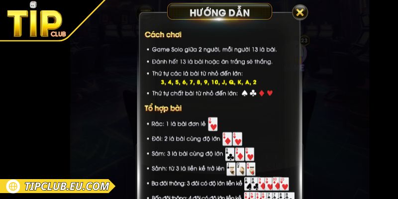Tiến Lên Tipclub – Game Bài Online Minh Bạch, Hấp Dẫn 2 Thể lệ đánh bài cơ bản trong trò chơi